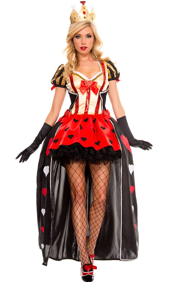 F1564 Luxurious Sequin Queen of Hearts costume